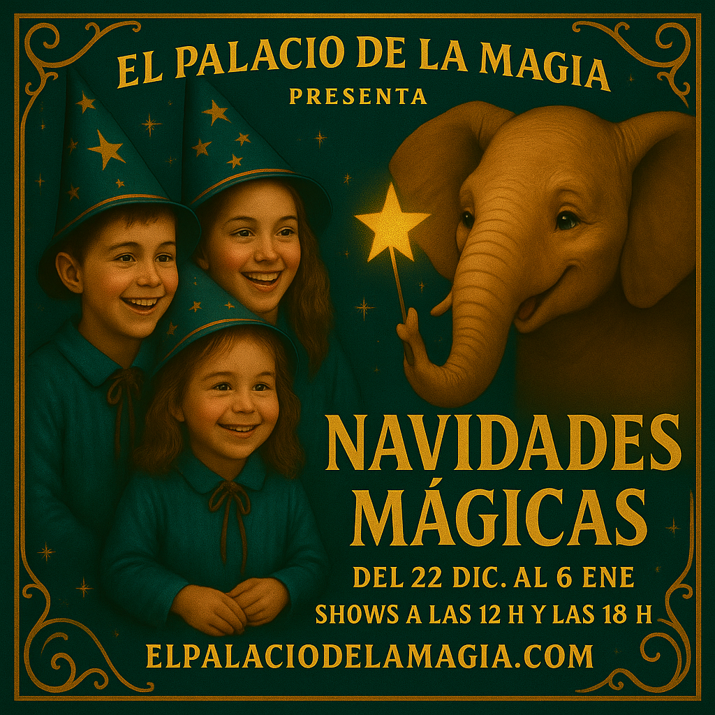 navidades mágicas en barcelona con niños cartel